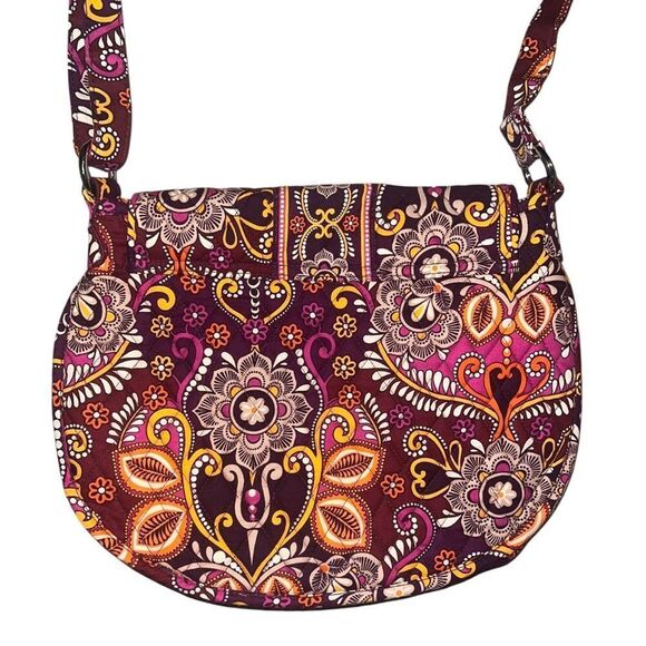 Vera Bradley Safari Sunset Saddle Up Crossbody Purse Bag Pink Retired EUC - Picture 4 of 7